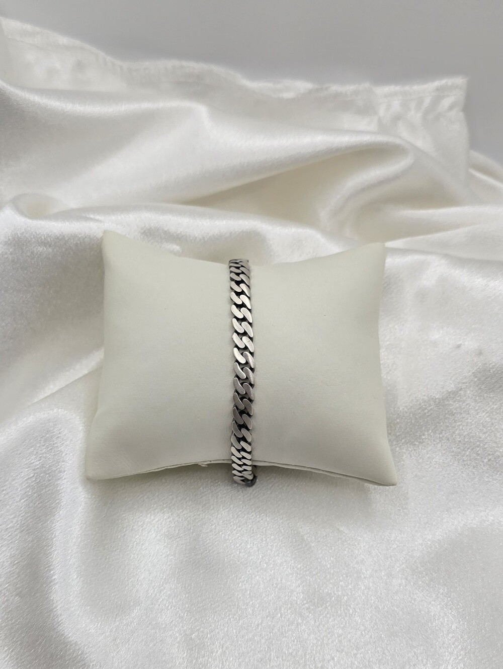Luxury Gunmetal Over Sterling Silver 925 6mm Miami Cuban Bracelet
